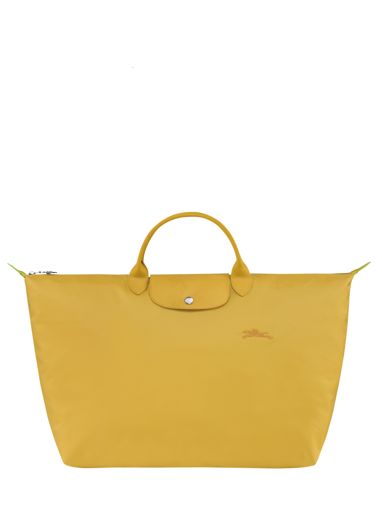 Longchamp Le pliage green Travel bag Yellow