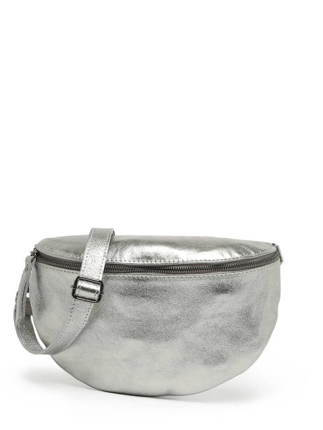 Sac Banane Nine Cuir Milano Argent nine NI21123