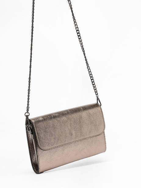 Sac Bandoulière Nine Cuir Milano Gris nine NI23064N vue secondaire 2