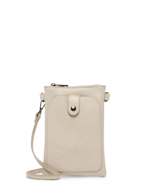 Étui Téléphone Caviar Cuir Milano Beige caviar CA23061