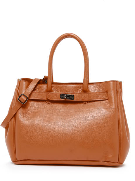 Satchel Caviar Leather Milano Brown caviar CA23064