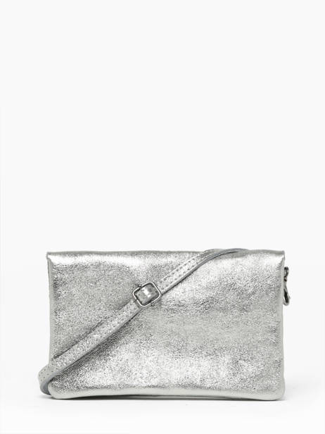 Sac Bandoulière Nine Cuir Milano Argent nine NI23067 vue secondaire 4