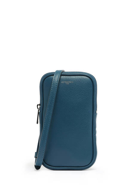 Leather Emile Phone Case Le tanneur Blue emile TMIL3B40