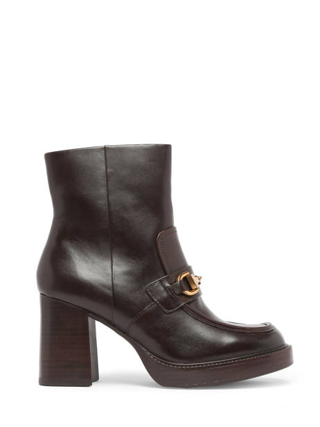 Heeled Boots In Leather Tamaris Brown women 41