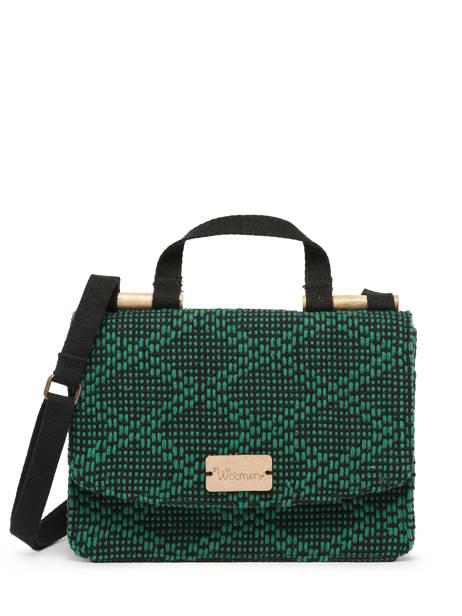 Crossbody Bag Oeillet Cotton Woomen Green oeillet WOEI22