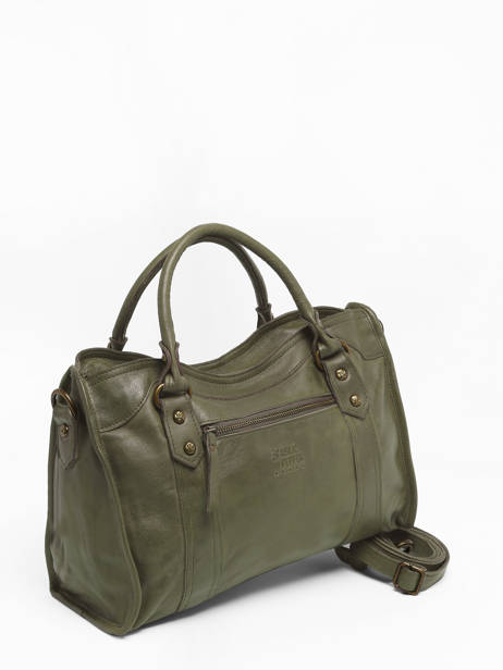 Sac Porté Main Cow Cuir Basilic pepper Vert cow BCOW22 vue secondaire 2