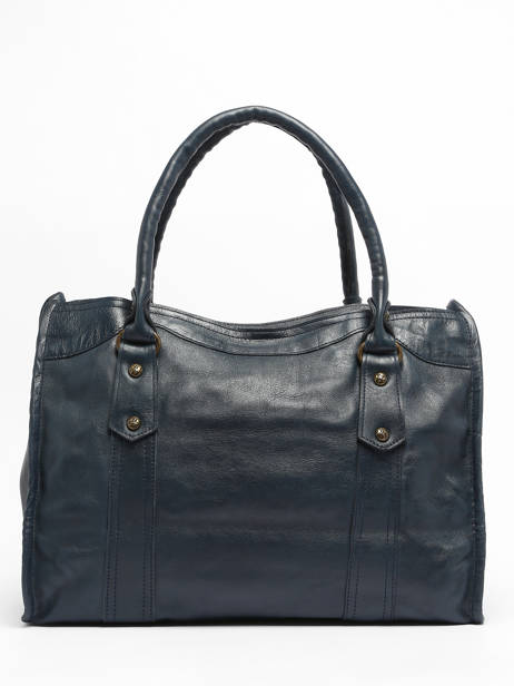 Sac Shopping  Cow Cuir Basilic pepper Bleu cow BCOW31 vue secondaire 4