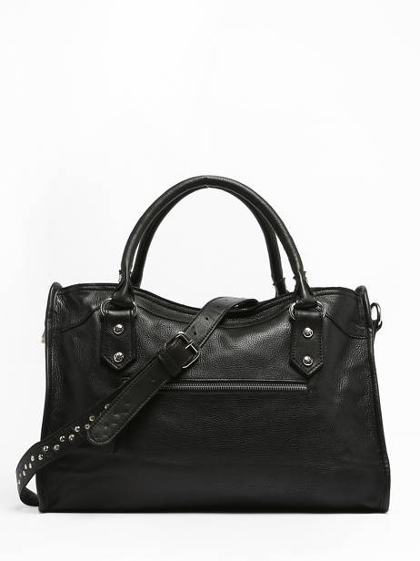 Sac Porté Main Cuir Basilic pepper Noir glam BGLA22 vue secondaire 4