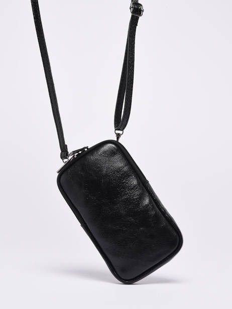 Leather Nine Phone Bag Milano Black nine NI21104N other view 2