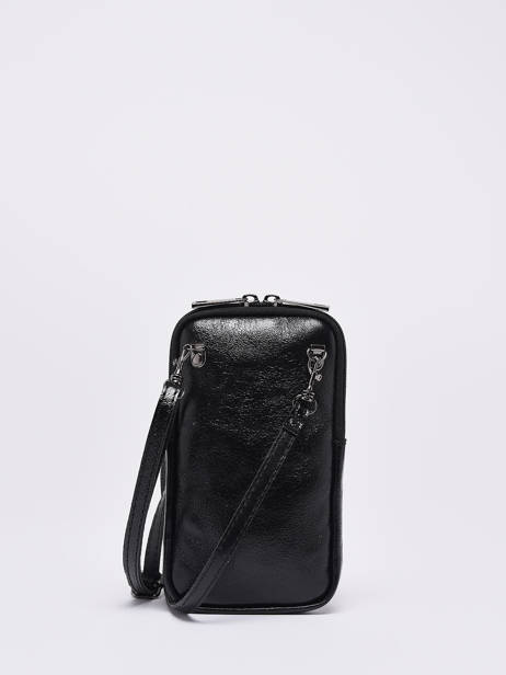 Leather Nine Phone Bag Milano Black nine NI21104N other view 4