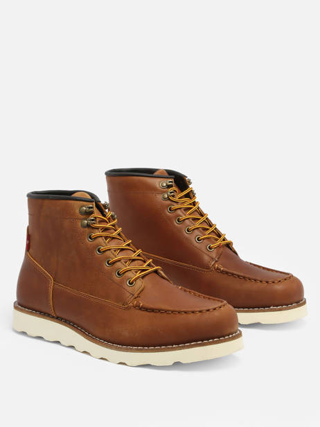 Boots Darrow Mocc En Cuir Levi's Marron men 234733 vue secondaire 2