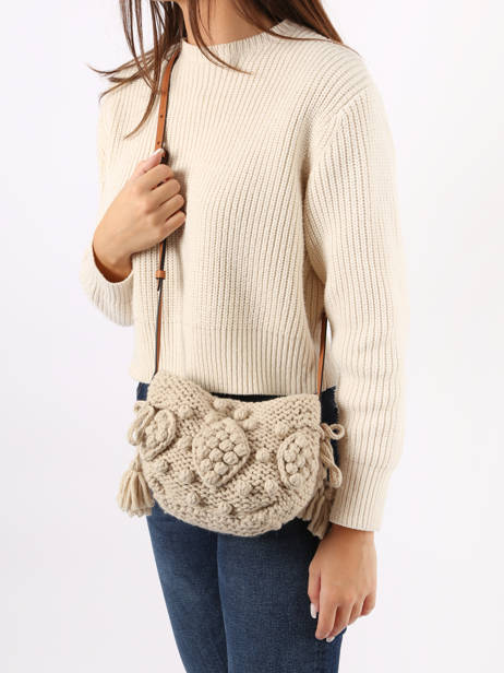 Sac Bandoulière Mini 24h Laine Gerard darel Beige wool W436 vue secondaire 1