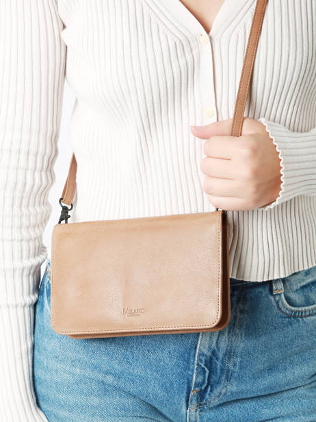 Shoulder Bag Four Seasons Leather Milano Beige four seasons SOPLW105 other view 1