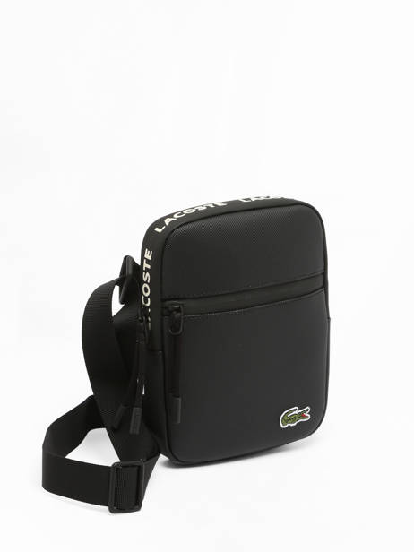 Sac Bandoulière Lacoste Noir lcst NH4447TX vue secondaire 2