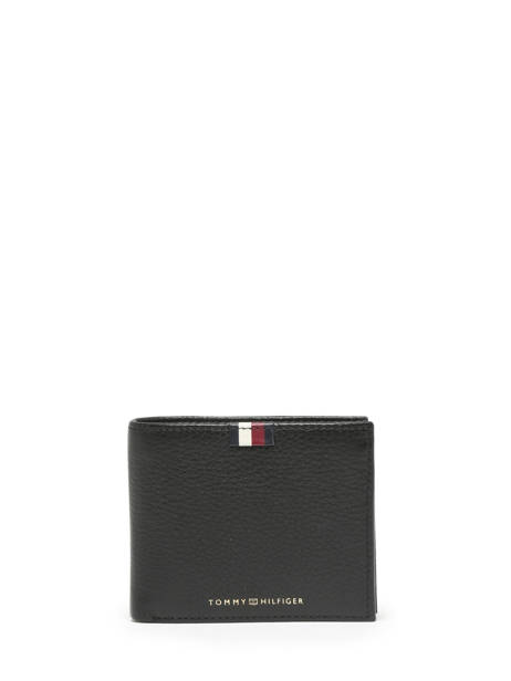 Wallet Leather Tommy hilfiger Black th premium AM11270