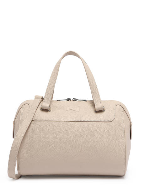 Sac Polochon Scarlett Cuir Nathan baume Beige riders 19-01