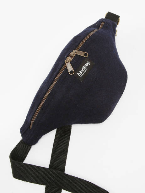 Sac Banane Hindbag Bleu wool W vue secondaire 2