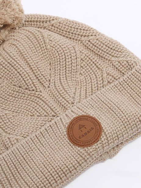 Beanie Cabaia Beige hats DERBY other view 1