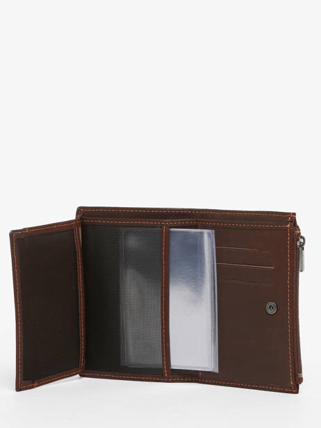 Wallet With Coin Purse Oil Leather Etrier Brown oil EOIL619 other view 2