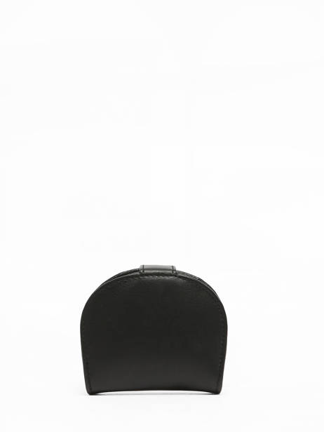 Coin Purse Leather Crinkles Black caviar 14239 other view 2