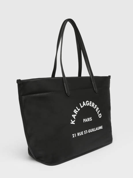 Sac Porté épaule Rue St Guillaume Nylon Karl lagerfeld Noir rue st guillaume 240W3111 vue secondaire 2