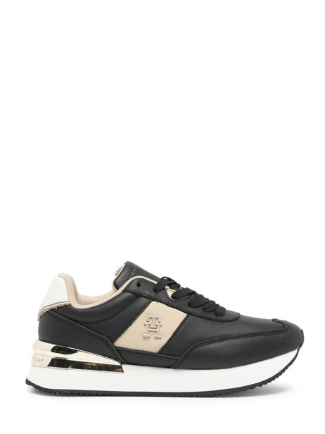 Sneakers En Cuir Tommy hilfiger Noir women 7830BDS