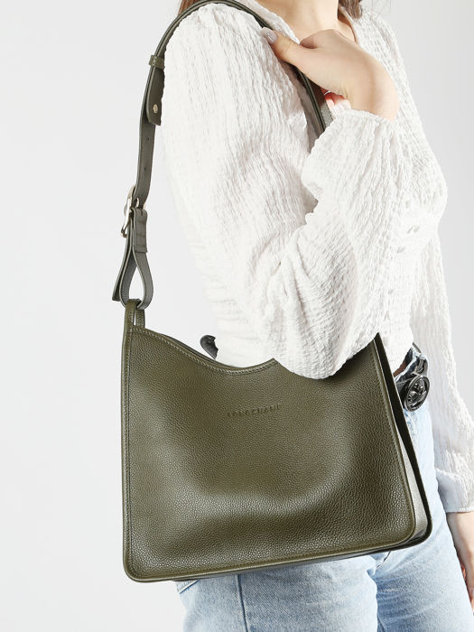 Longchamp Le foulonné Hobo bag Green