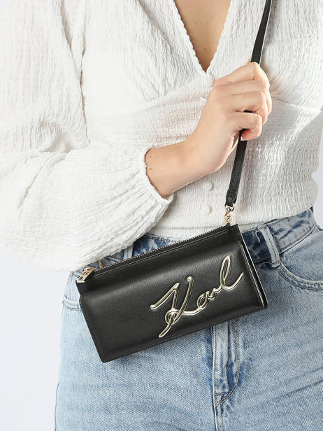 Leather K/signature Crossbody Bag Karl lagerfeld Black k signature 240W3203 other view 1