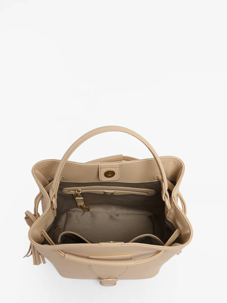 Sac Porté Main Oxer Cuir Etrier Beige oxer EOXE004M vue secondaire 3