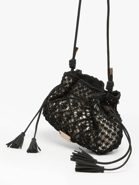 Braided Jute Tanaisie Crossbody Bag Woomen Black tanaisie WTAN07 other view 2