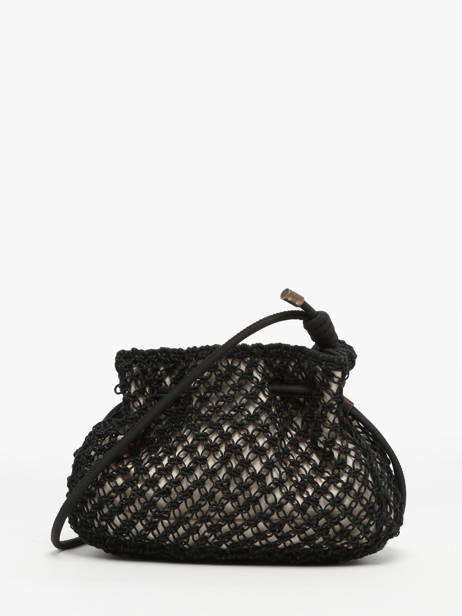 Braided Jute Tanaisie Crossbody Bag Woomen Black tanaisie WTAN07 other view 4