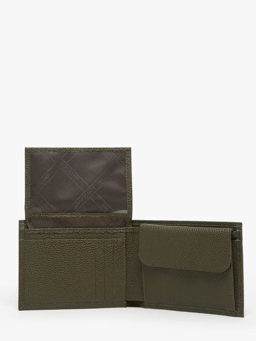 Longchamp Le foulonné Wallet Green