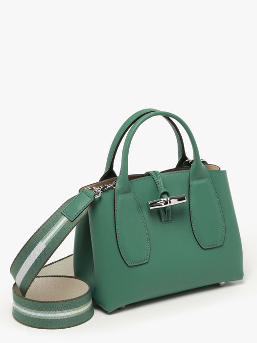 Longchamp Roseau box Handbag Green