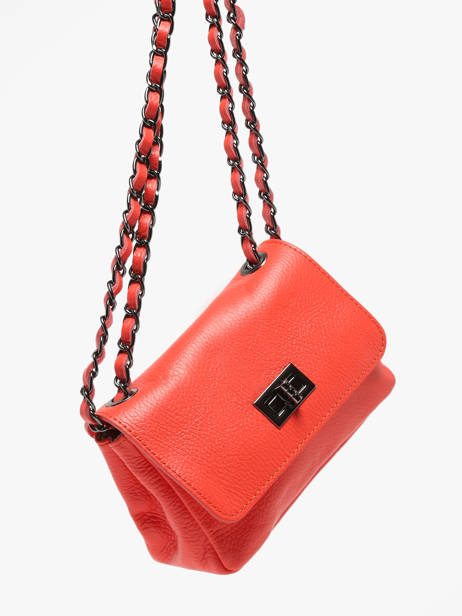 Sac Bandouliere Caviar Cuir Milano Orange caviar CA21122 vue secondaire 2