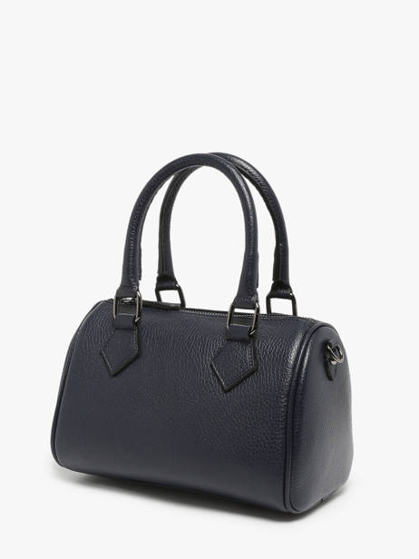 Sac Porté Main Caviar Cuir Milano Bleu caviar CA23115 vue secondaire 2