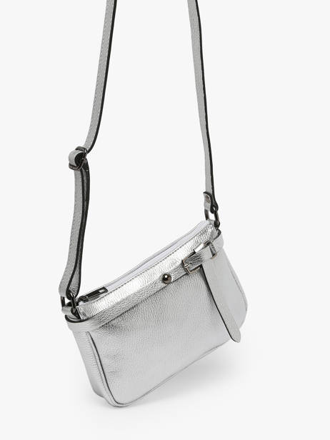 Sac Bandoulière Caviar Cuir Milano Argent caviar G1421N vue secondaire 2