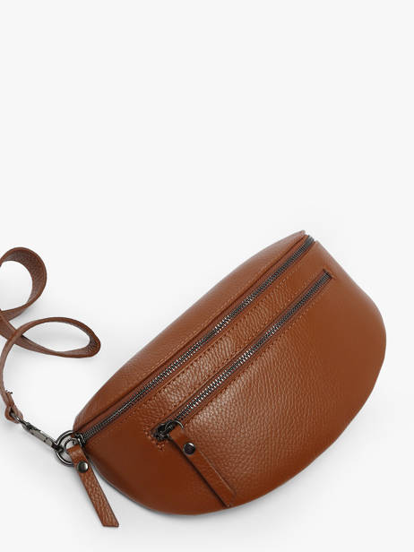 Leather Caviar Belt Bag Milano Brown caviar CA23111 other view 2