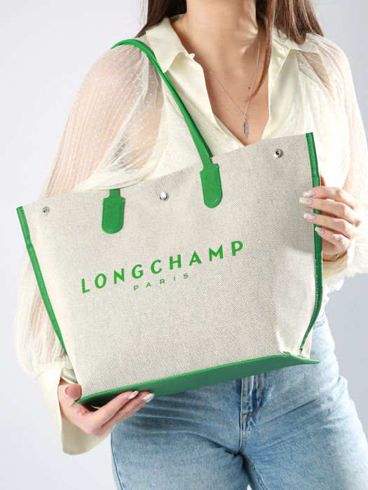 Longchamp Essential toile Besaces Vert