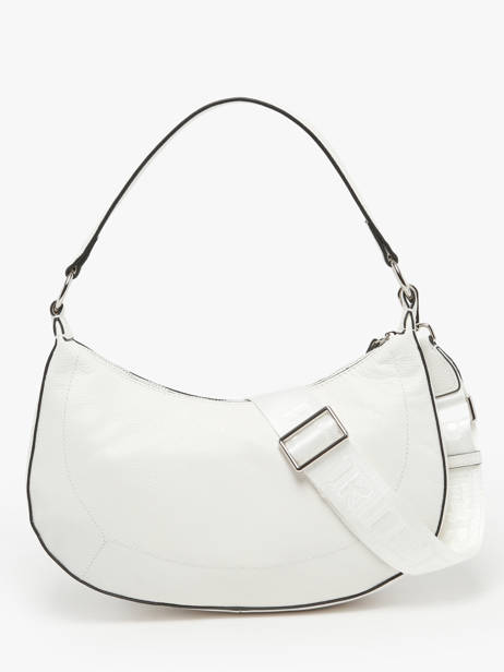 Medium Leather Altesse Shoulder Bag Etrier White altesse EALT017M other view 4