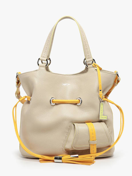 Sac Seau M Premier Flirt Multico Cuir Lancel Beige premier flirt A12363 vue secondaire 2