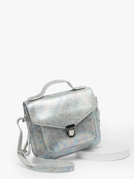 Leather Xs Melle George Granite Crossbody Bag Paul marius Silver granite GEORXGRA other view 2