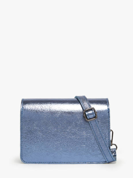 Sac Bandoulière Nine Cuir Milano Bleu nine NI22115N vue secondaire 4