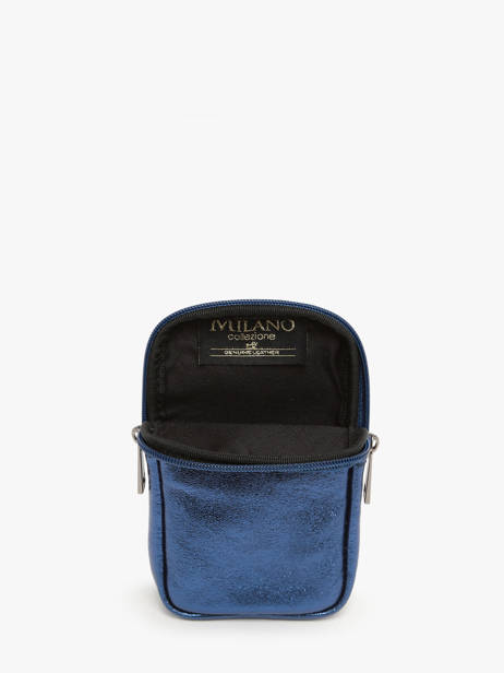 Leather Nine Phone Bag Milano Blue nine NI21104N other view 3