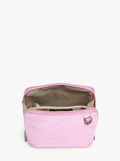 Sac Bandoulière Nine Cuir Milano Rose nine NI23117N vue secondaire 3