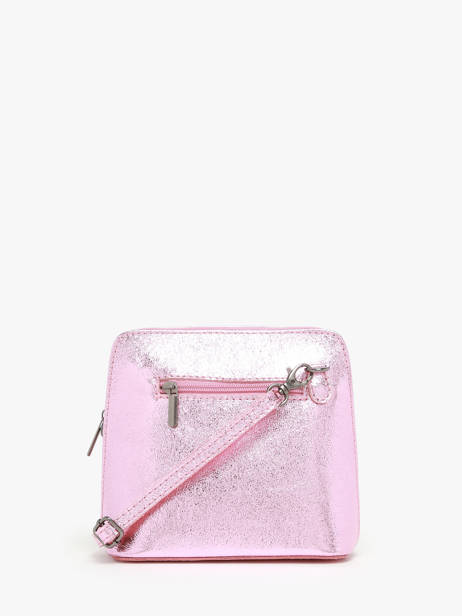 Sac Bandoulière Nine Cuir Milano Rose nine NI23117N vue secondaire 4