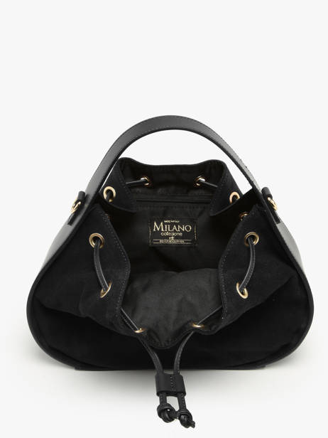 Sac Porté épaule Mirage Cuir Velvet Milano Noir mirage velvet MV23112 vue secondaire 3