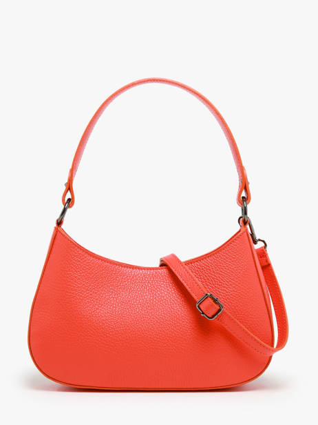 Sac Porté épaule Caviar Cuir Milano Orange caviar CA23120 vue secondaire 4