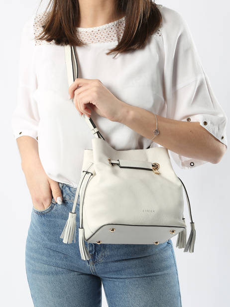 Small Leather Tradition Bucket Bag Etrier White tradition ETRA004S other view 1