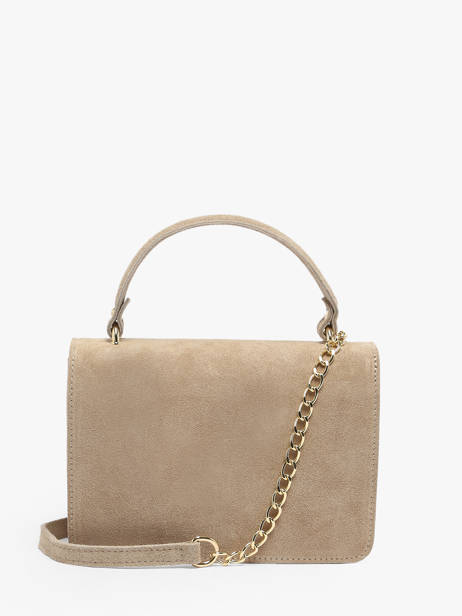 Sac à Main Velvet Cuir Milano Beige velvet VE21061G vue secondaire 4