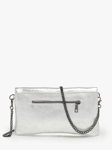 Sac Bandoulière Nine Cuir Milano Argent nine NI22112N vue secondaire 4